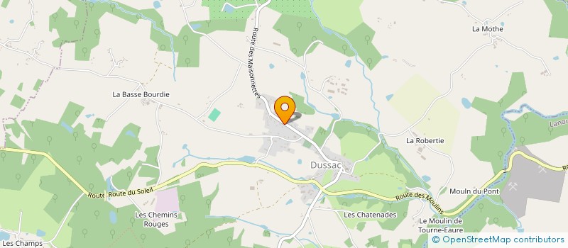 localisation de l'entreprise SCI M.E.A.  DUSSAC