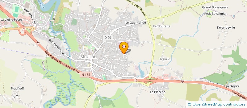 localisation de l'entreprise SCI M.E.B.  MUZILLAC