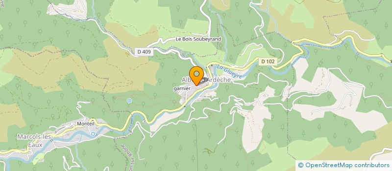 localisation de l'entreprise SCI M.E.L.A.  ALBON D'ARDECHE