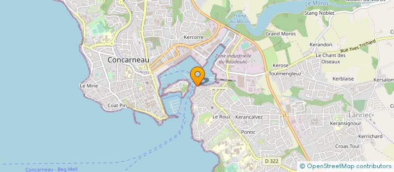 localisation de l'entreprise SCI M.E.L.S.  CONCARNEAU