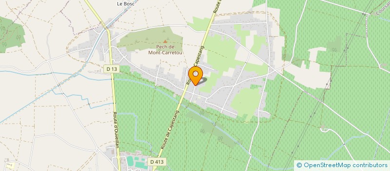 localisation de l'entreprise SCI M.E.Z  CUXAC D'AUDE