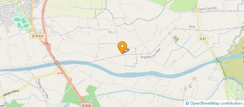 localisation de l'entreprise SCI M ET A COGNET  ELNE