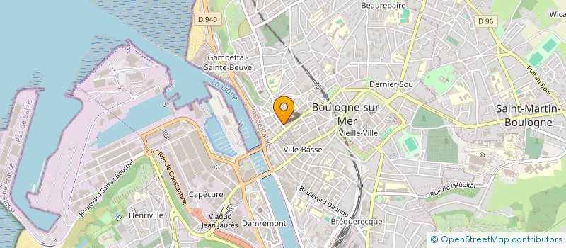 localisation de l'entreprise SCI M ET F  BOULOGNE-SUR-MER