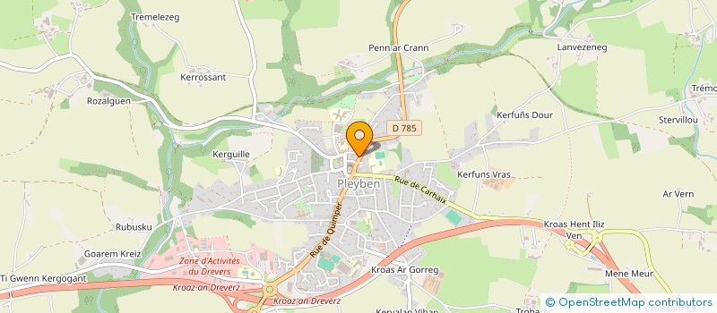 localisation de l'entreprise SCI M ET G  PLEYBEN