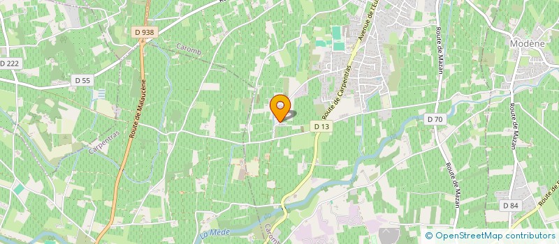 localisation de l'entreprise SCI M ET J  CAROMB