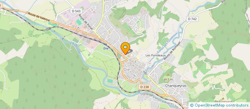 localisation de l'entreprise SCI M ET JP à DIE