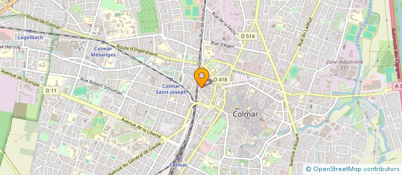 localisation de l'entreprise SCI M ET M  COLMAR