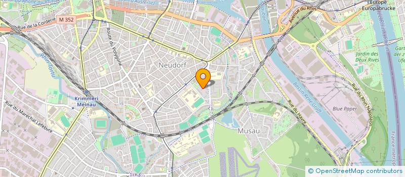localisation de l'entreprise SCI M ET M à STRASBOURG