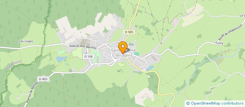 localisation de l'entreprise SCI M ET M  SAINT-HONORE-LES-BAINS