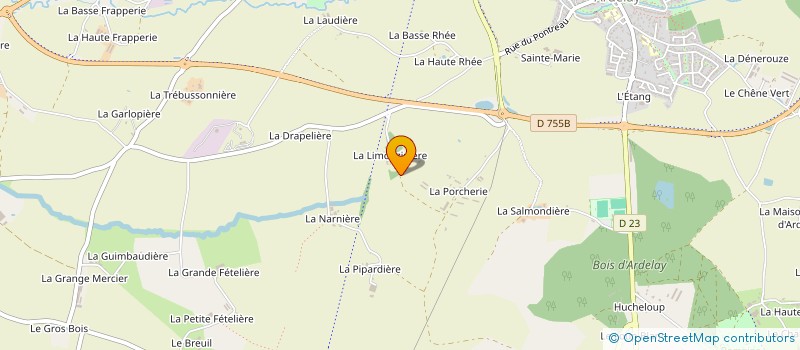 localisation de l'entreprise SCI M ET M  LES HERBIERS