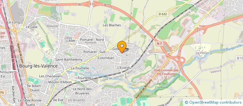 localisation de l'entreprise SCI M  ET M BOTTARO  BOURG-LES-VALENCE