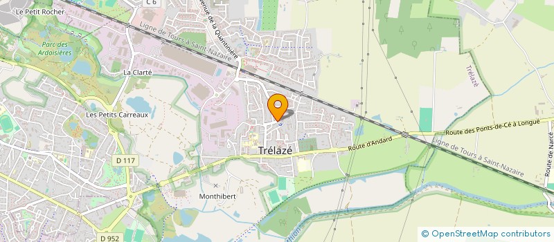 localisation de l'entreprise SCI M ET P  TRELAZE