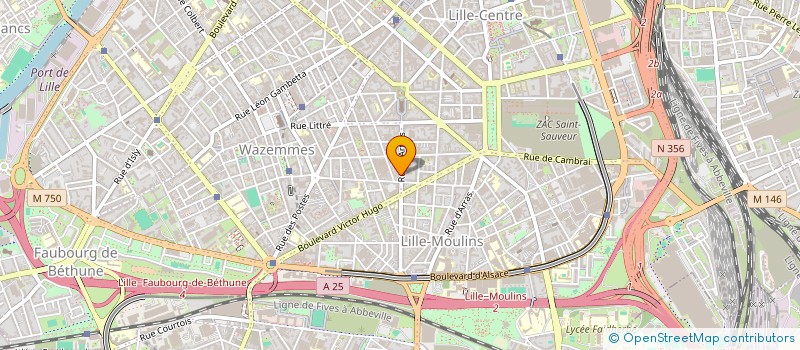 localisation de l'entreprise SCI M ET P  LILLE