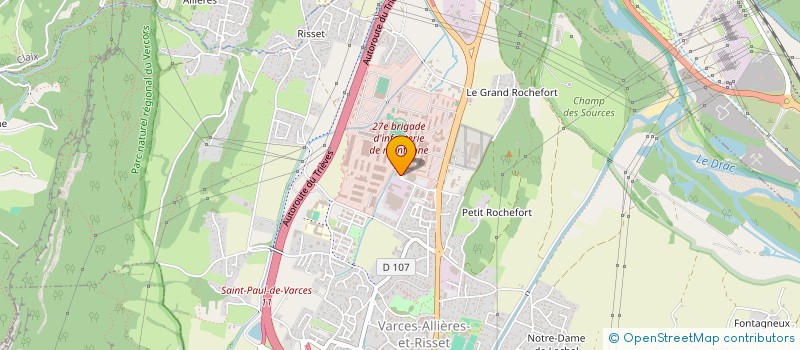 localisation de l'entreprise SCI M ET R à VARCES-ALLIERES-ET-RISSET