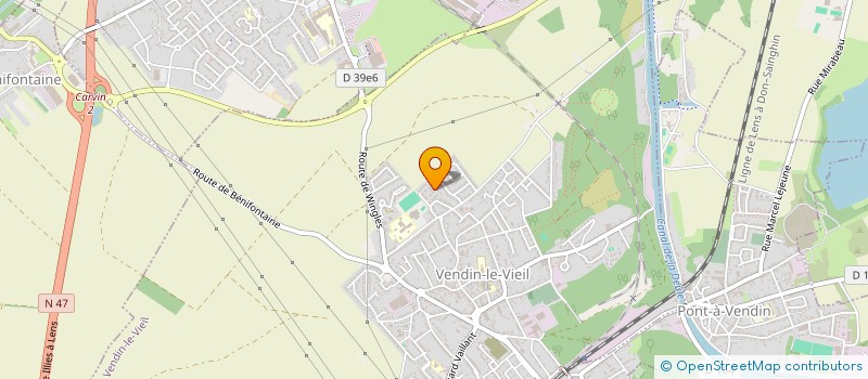 localisation de l'entreprise SCI M&F  VENDIN-LE-VIEIL