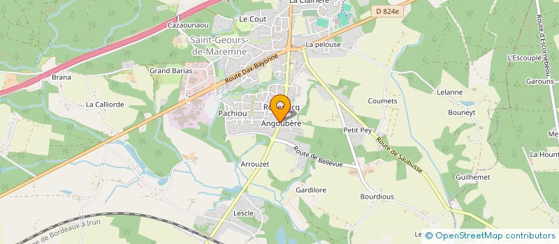 localisation de l'entreprise SCI M F D à SAINT-GEOURS-DE-MAREMNE
