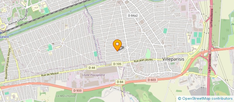 localisation de l'entreprise SCI M.F.G.  VILLEPARISIS