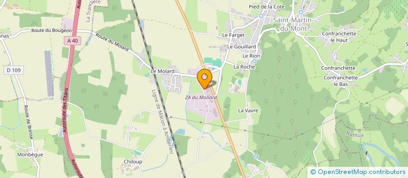 localisation de l'entreprise SCI M.F IMMO  PONT-D'AIN