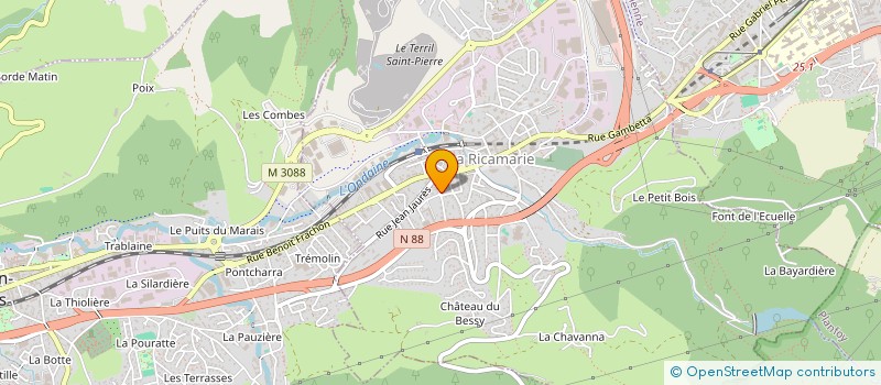 localisation de l'entreprise SCI M.F.S  LA RICAMARIE