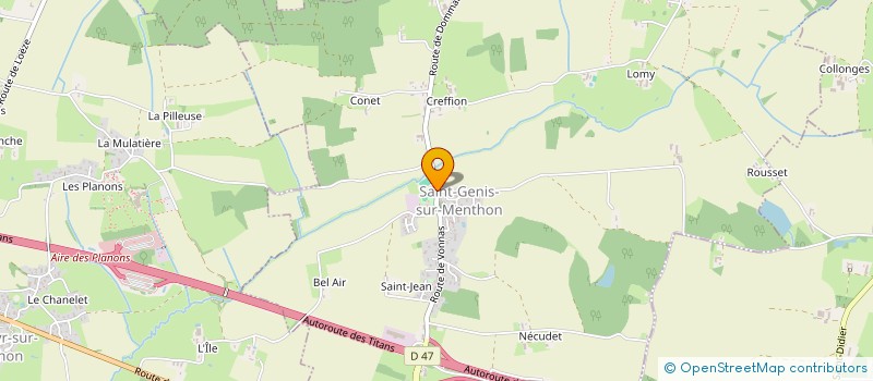 localisation de l'entreprise SCI M.F. SYBELLE  SAINT-GENIS-SUR-MENTHON