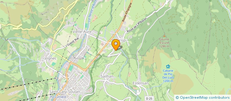 localisation de l'entreprise SCI M.F.V.  VIELLE-AURE