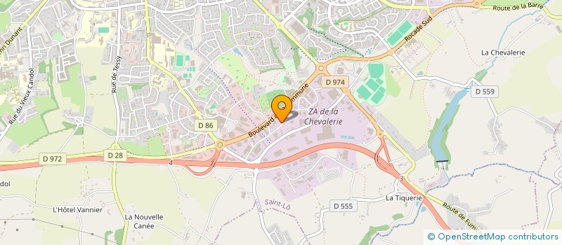 localisation de l'entreprise SCI M'FECO  SAINT-LO