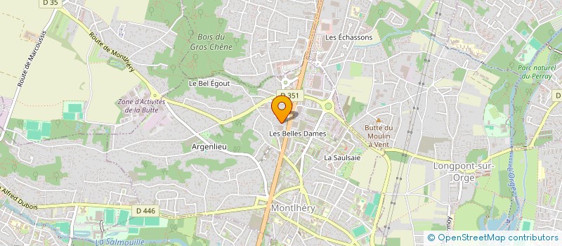 localisation de l'entreprise SCI M FINANCE  MONTLHERY