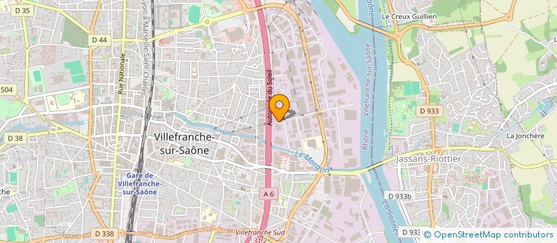 localisation de l'entreprise SCI M G  VILLEFRANCHE-SUR-SAONE