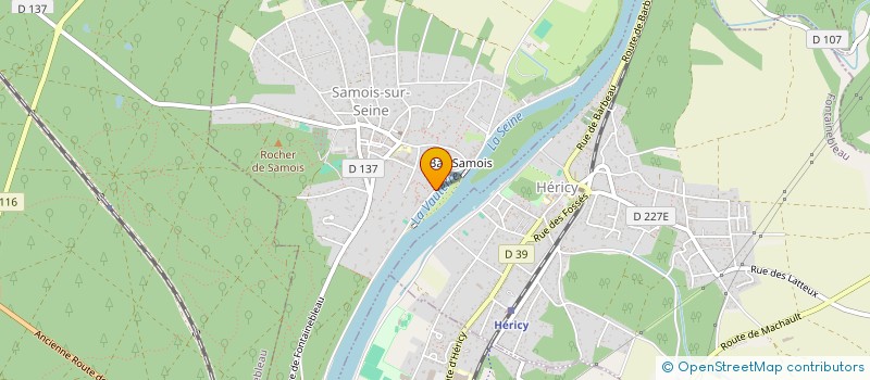 localisation de l'entreprise SCI M.G.  SAMOIS-SUR-SEINE