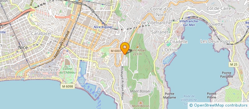 localisation de l'entreprise SCI M G à NICE