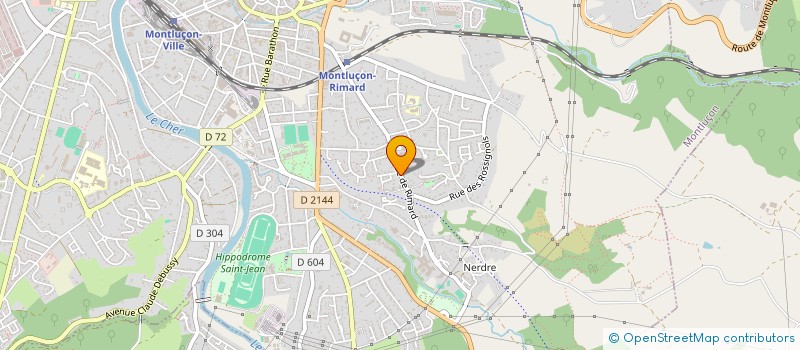 localisation de l'entreprise SCI M.G à MONTLUCON