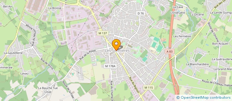 localisation de l'entreprise SCI M.G  LES SORINIERES