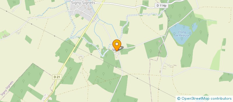 localisation de l'entreprise SCI M G  SIGNY-SIGNETS