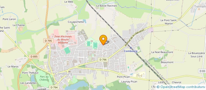 localisation de l'entreprise SCI M-G  COMBOURG