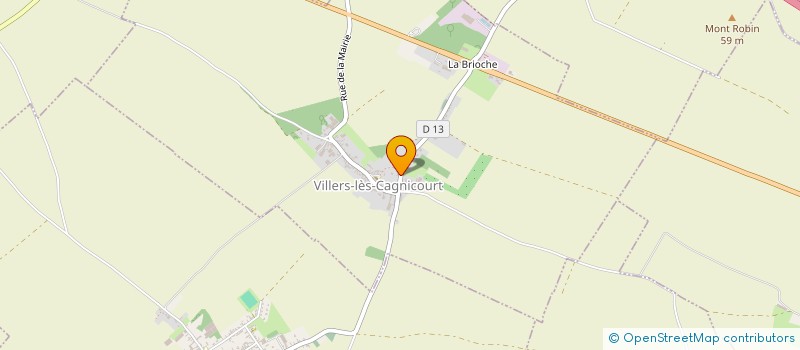 localisation de l'entreprise SCI M.G.B.  VILLERS-LES-CAGNICOURT