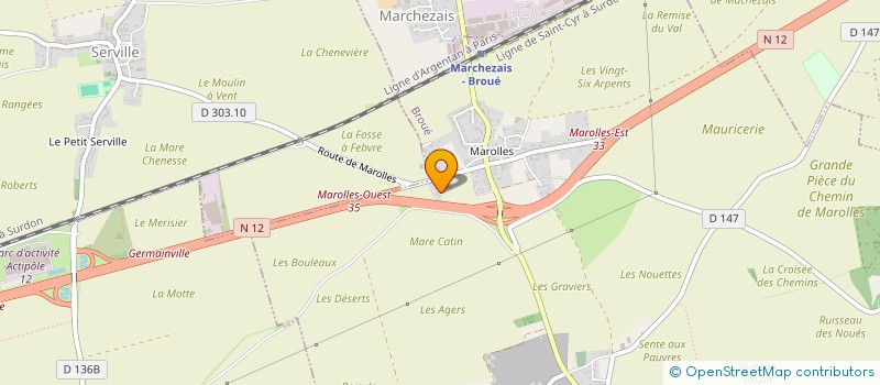 localisation de l'entreprise SCI M.G.B à BROUE