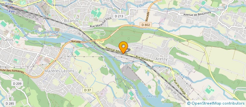 localisation de l'entreprise SCI M&G.C  BIZANOS