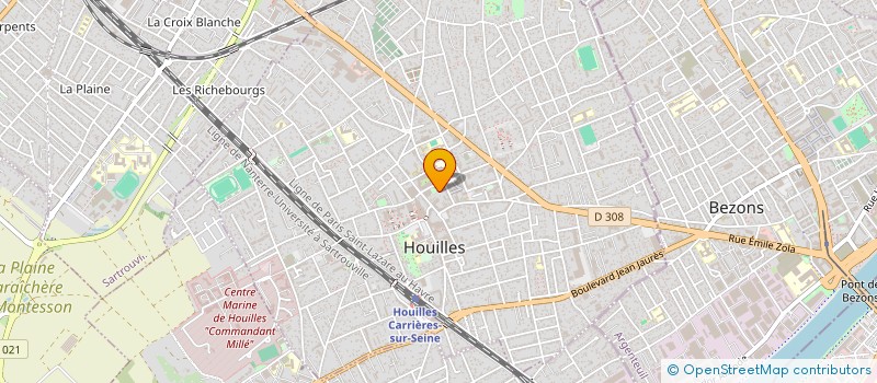 localisation de l'entreprise SCI M G F  HOUILLES