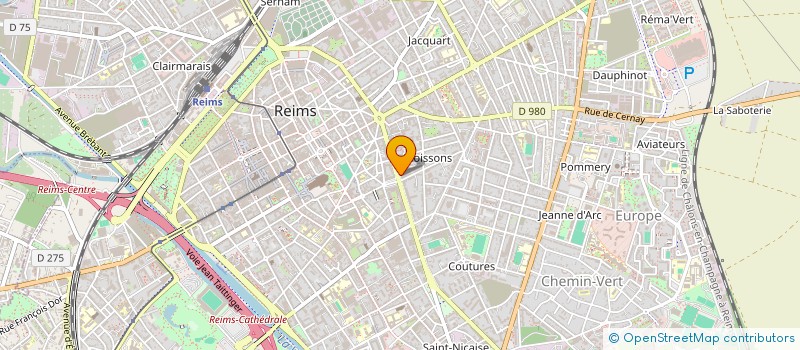 localisation de l'entreprise SCI M.G.F.  REIMS