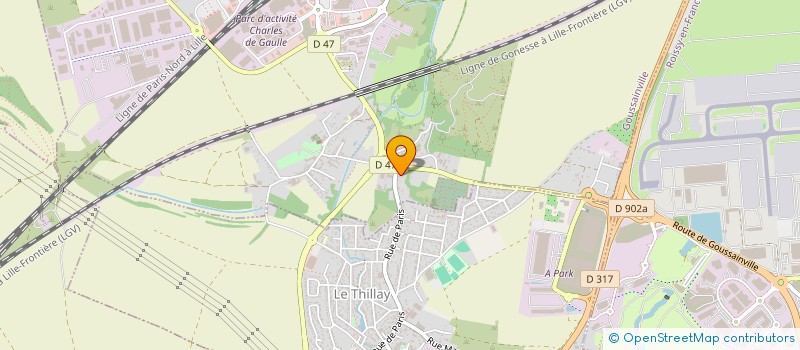 localisation de l'entreprise SCI M.G.F. IMMO INVESTISSEMENT à GOUSSAINVILLE