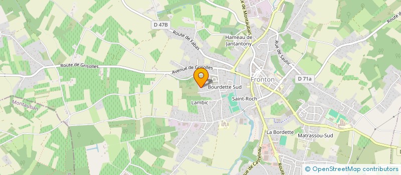 localisation de l'entreprise SCI M.G.G  FRONTON