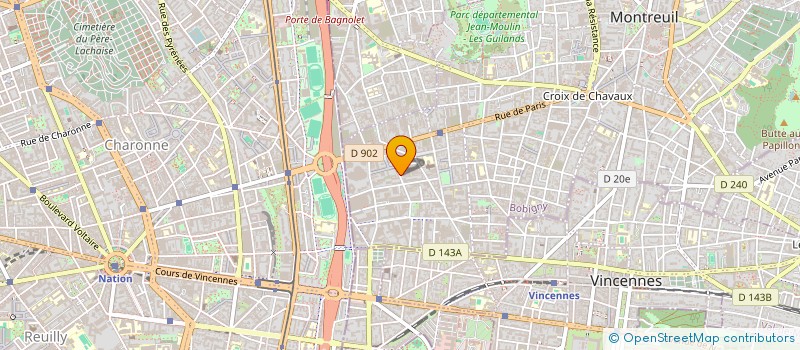 localisation de l'entreprise SCI M G G M à MONTREUIL