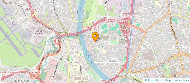 localisation de l'entreprise SCI M&G GARONNE à TOULOUSE