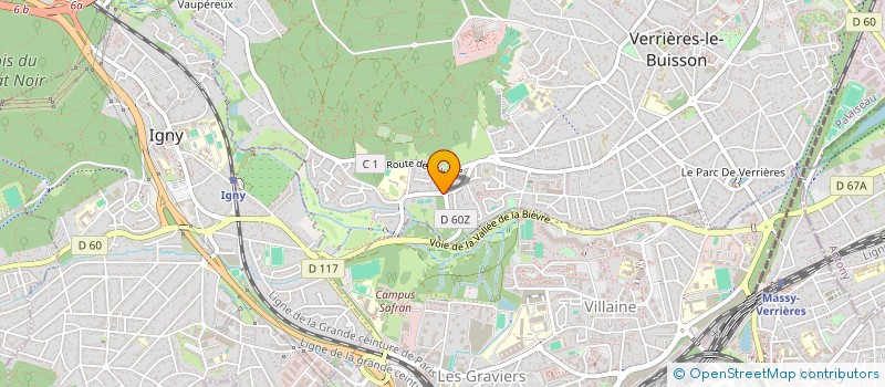 localisation de l'entreprise SCI M G H  VERRIERES-LE-BUISSON