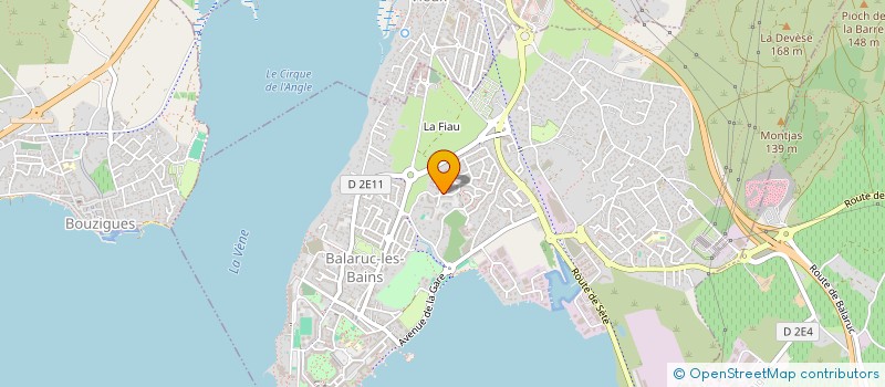 localisation de l'entreprise SCI M.G.H.  BALARUC-LES-BAINS