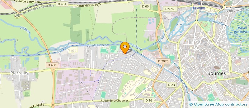 localisation de l'entreprise SCI M.G.L.F.  BOURGES