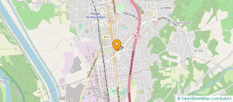 localisation de l'entreprise SCI M G M  SALAISE-SUR-SANNE