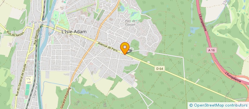 localisation de l'entreprise SCI M.G.M.  L'ISLE-ADAM