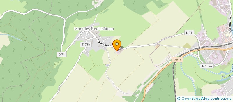 localisation de l'entreprise SCI M G T  MONT-LES-NEUFCHATEAU