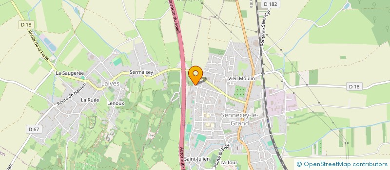 localisation de l'entreprise SCI M.GARCIA  SENNECEY-LE-GRAND